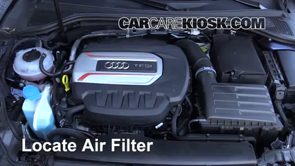 2017 Audi S3 Premium Plus 2.0L 4 Cyl. Turbo Air Filter (Engine) Replace